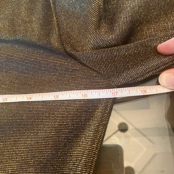 Alice + Olivia Gold Bronze Dress Back Mesh Detail size 6 - Picture 7 of 15